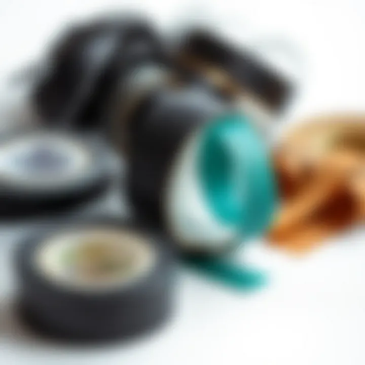 Variety of Double-Sided Wig Tape Types Different types of double-sided wig tape displayed on a bright background