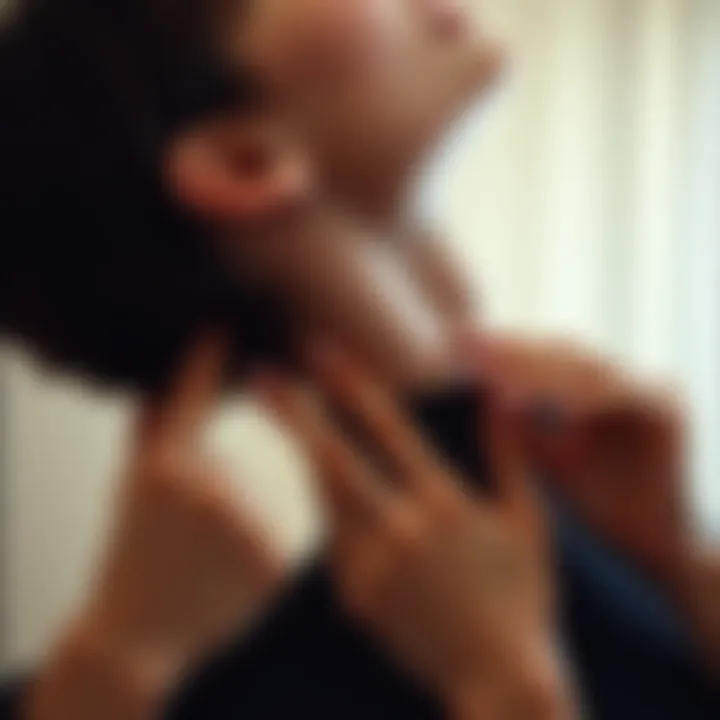 Neck Manipulation Techniques Illustration of neck manipulation techniques