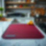 High-quality non-slip heat-resistant mat on a kitchen countertop