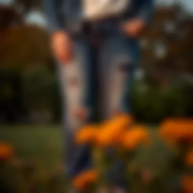 Unique Design Features of Plus Size Butterfly Jeans Stylish plus size butterfly jeans showcasing unique design features