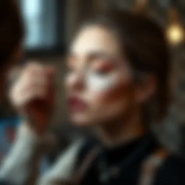 Mastering Blending Techniques An artist demonstrating blending techniques with skin tone paint pens