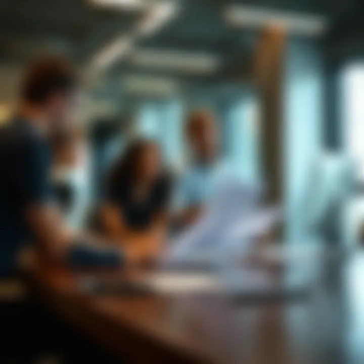 A marketing team analyzing strategies in a boardroom