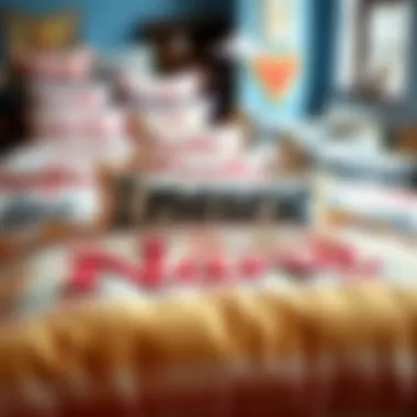 Diverse Customized Comforter Designs A vibrant display of various customized comforter designs