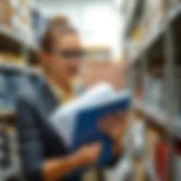 Professional organizer showcasing waterproof document sleeves