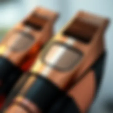 Innovative Features of Electric Trimmers Close-up of innovative trimmer features