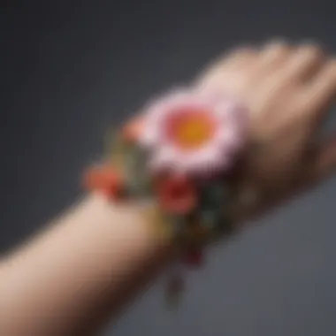 Personalized wrist flower designs with unique elements
