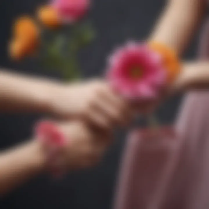 A variety of wrist flowers showcasing different styles and colors