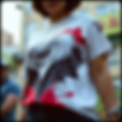 Unique Design Patterns in XXL T-Shirts Stylish XXL ladies t-shirt showcasing unique design patterns